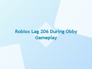 Fix Roblox Lag During Obby Gameplay with Error 206